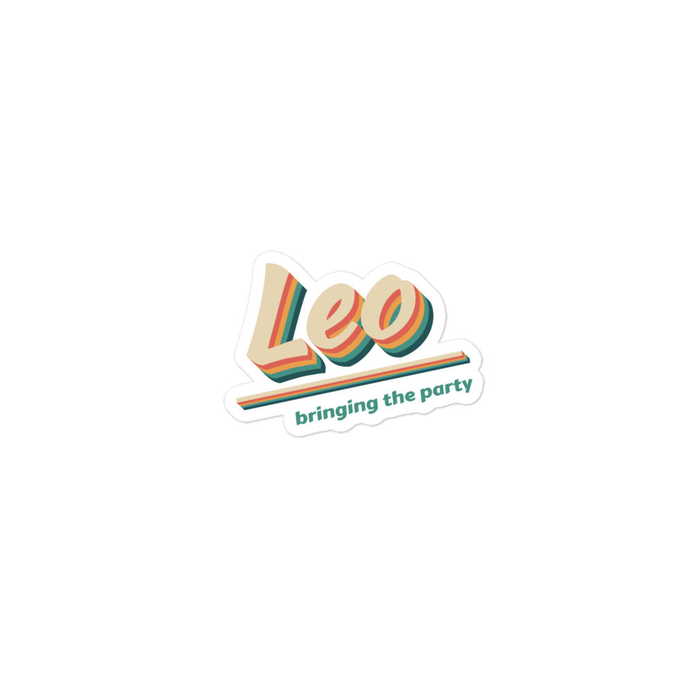 Leo - Bringing The Party Sticker