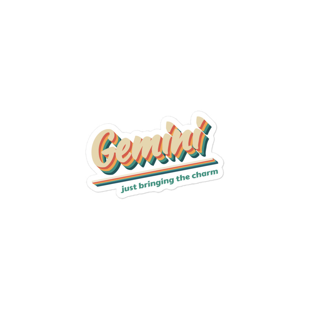 Gemini - Just Bringing the Charm Sticker