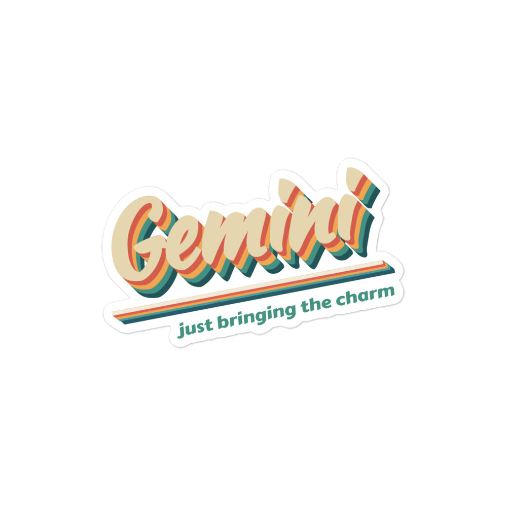 Gemini - Just Bringing the Charm Sticker