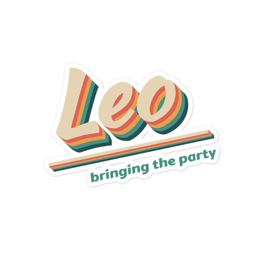 Leo - Bringing The Party Sticker