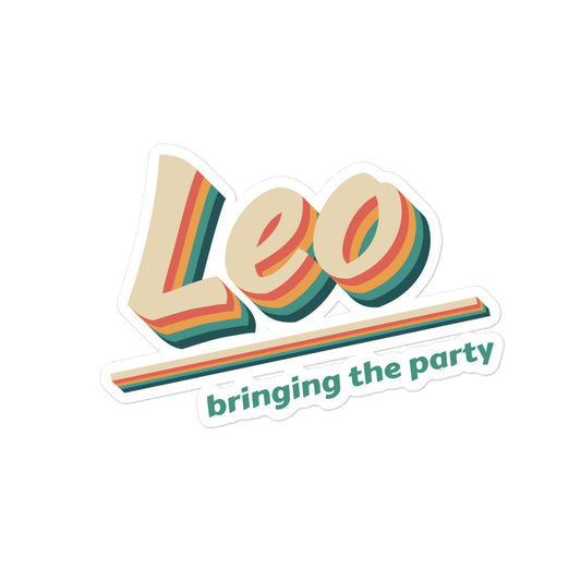 Leo - Bringing The Party Sticker