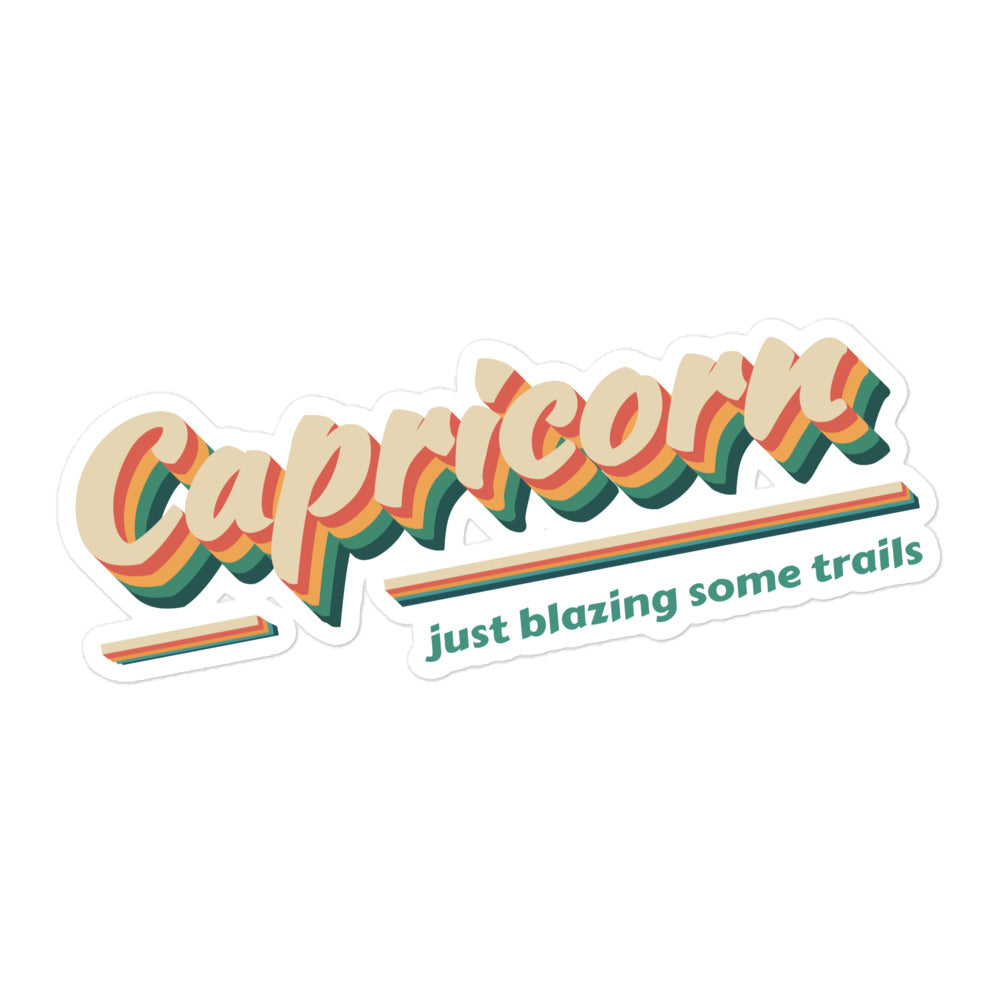 Capricorn - Just Blazing Some Trails Sticker