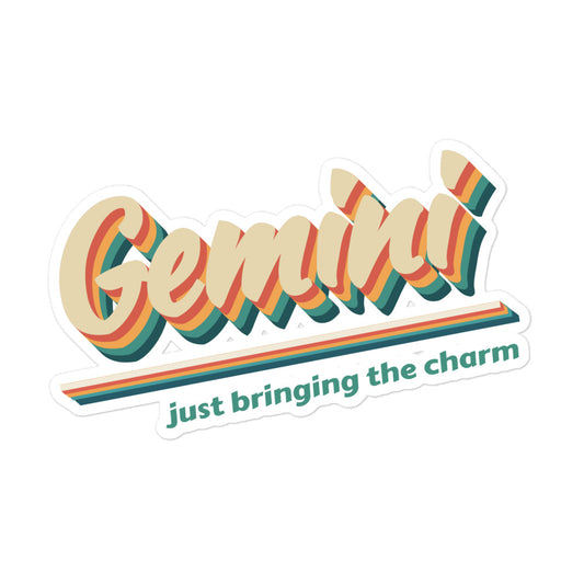 Gemini - Just Bringing the Charm Sticker