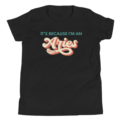 It's Because I'm an Aries - Youth Tee