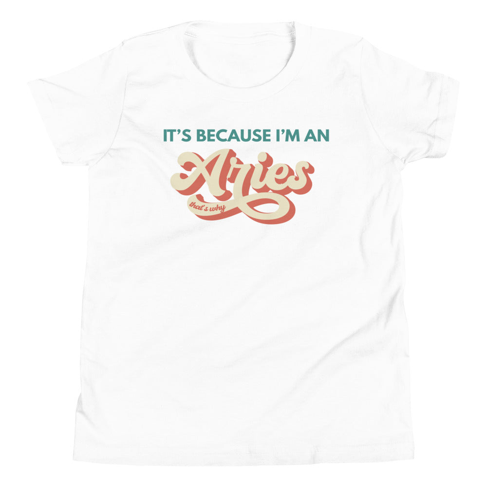 It's Because I'm an Aries - Youth Tee